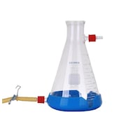 ROCKER SCIENTIFIC CO LTD 1L Receiver Flask with Drain & Silicone Fixing Sucker (167100-15) 167100-15
